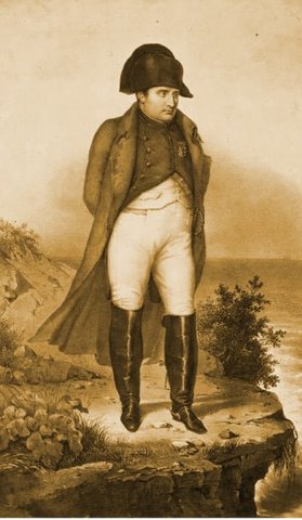 Napoleon deported to the island of St. Helena