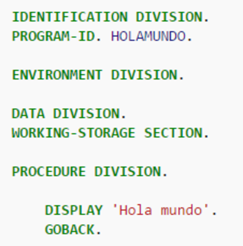 Lanzamiento de COBOL