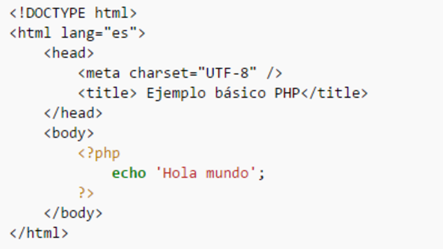 Creación de PHP