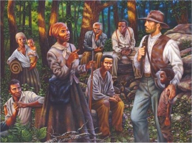 Harriet Tubman escapes from slavery