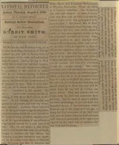 Amelia Jenks Bloomer launches the dress reform