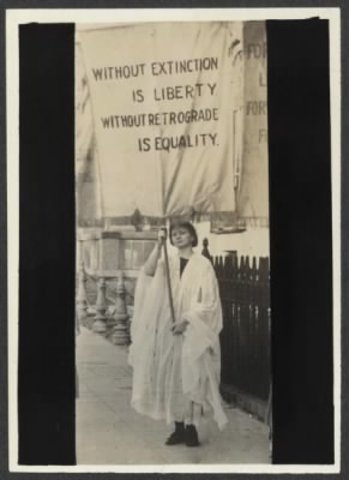 The American Civil War disrupts suffrage activity as women