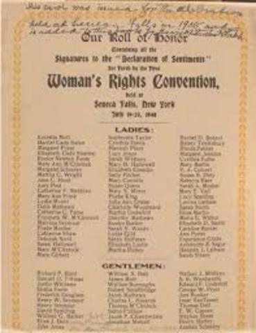 The women's rights movement splits into two