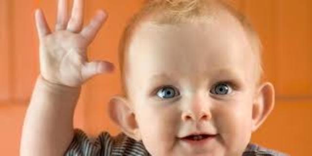 Baby has started waving!