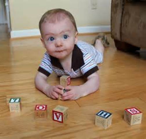 Learning about the new world.