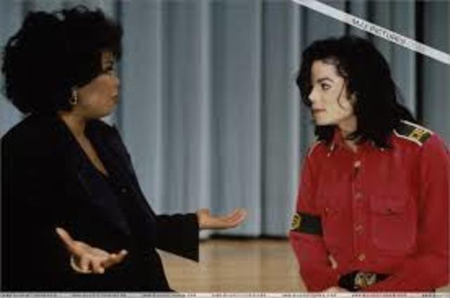 She hosted an interview with Michael Jackson which reached an audience of one hundred million.