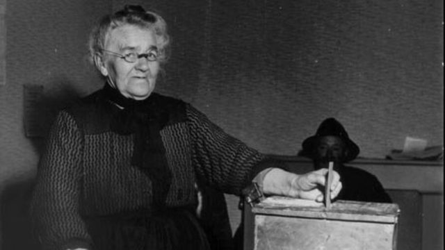 Enkelvoudige stemplicht vrouwen