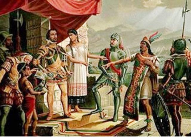 Llegada de los españoles a México