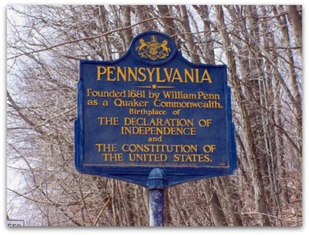 Pennsylviana is founded