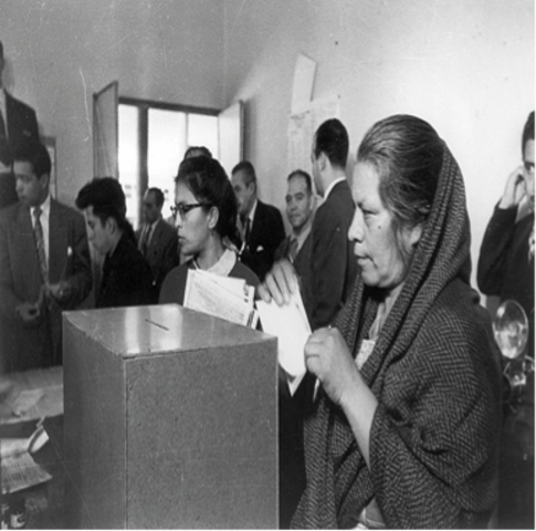 Se otorga el derecho de votar a las mujeres