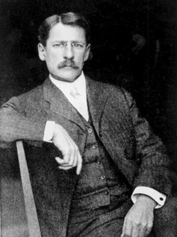 Frank Sprague demonstrates the first practical electric motor for use in locomotives.