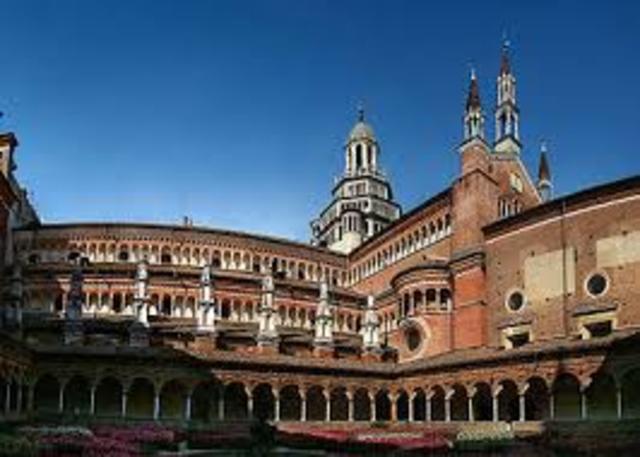 Albert abandonó Múnich y se fue a Milán para reunirse con sus padres. (en Pavia)