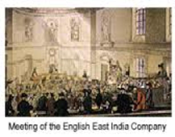 English vendor  found the East India Company.