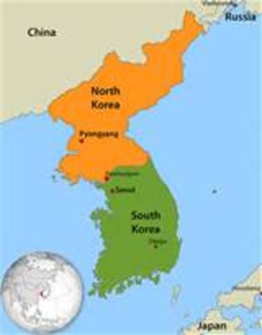 North Korea invades South Korea