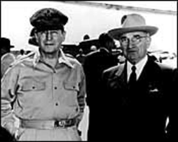 Truman picks MacArthur for commander
