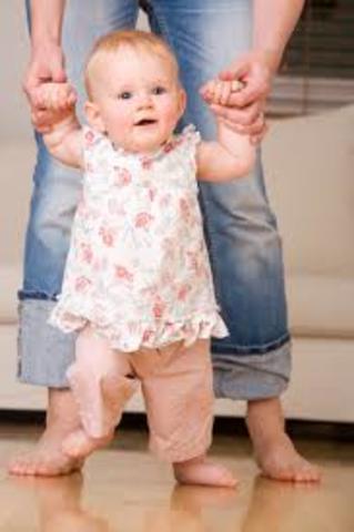 First time walking