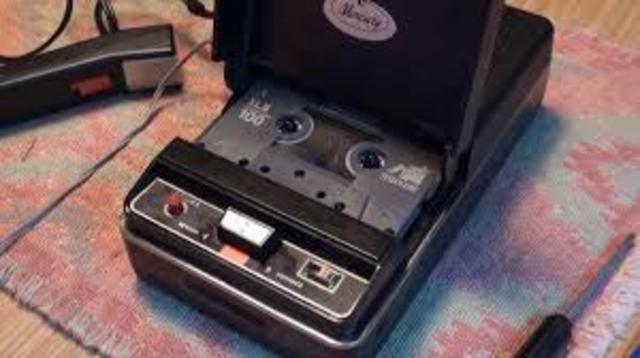 Philips Compact Cassette and the Battery it Ran On