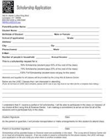 Solicitaria para los becas