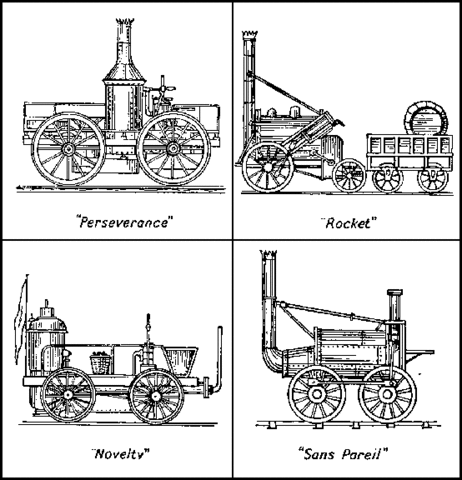 trials are held to choose the best locomotive for use on the new railroad line