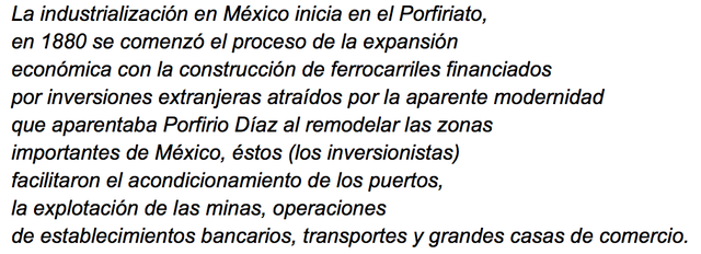 Inicio de Industrialización