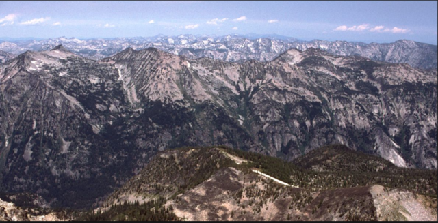 Start of the mountain climbing