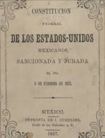 La constitución de 1857