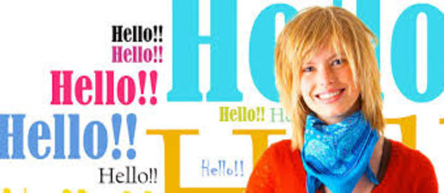 My first english class