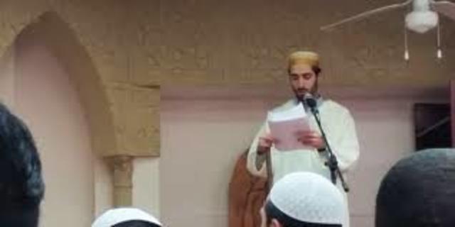 Primer jutba en la mezquita