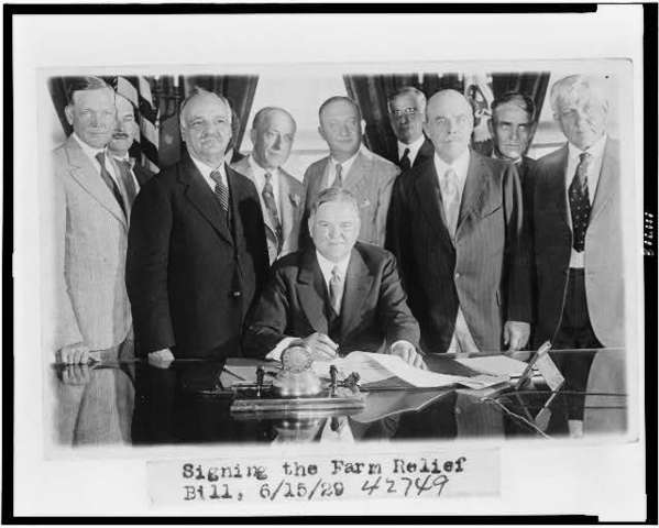 Hoover passed the Agricultural Marketing Act.