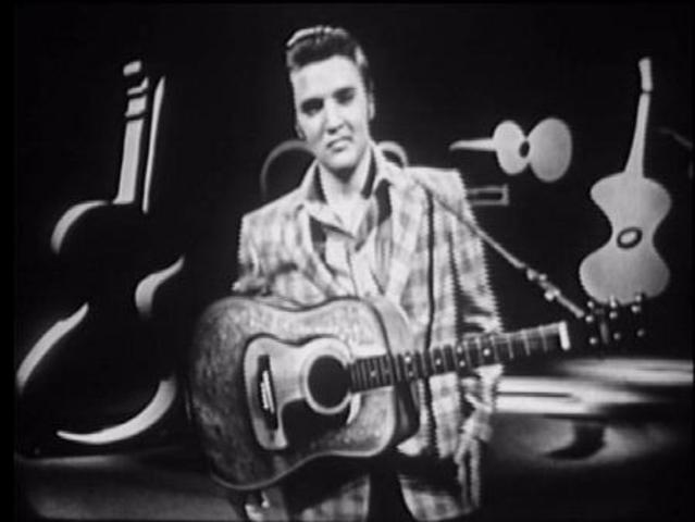 Elvis goes on the Ed Sullivan Show for the first time
