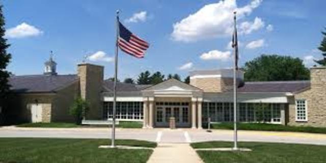 Hoover dedicated the Herbert Hoover Library in West Branch, Iowa