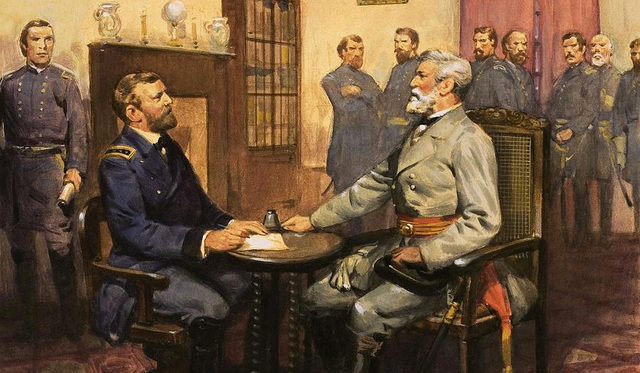 Rober E. Lee surrenders