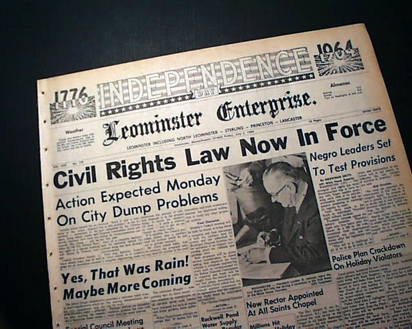 The Civil Rights Act becomes law
