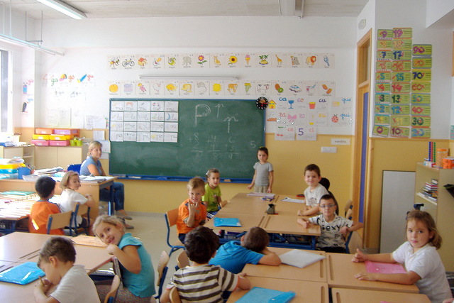 My fisrt english class at primary school