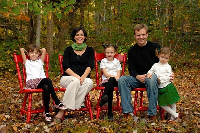 Getting along with her new family