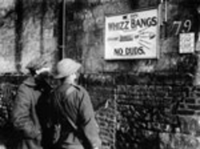 of whizz bangs but one found our door