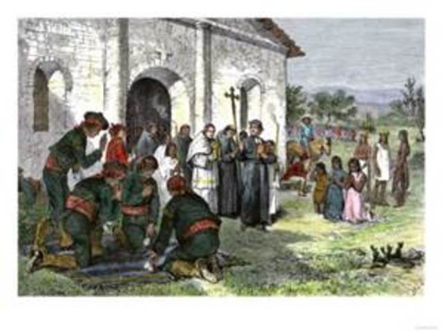 Spanish settlers and missionaries