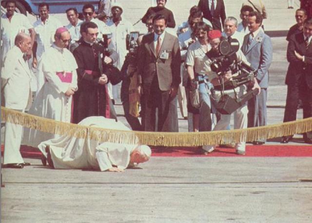 Primera visita de Juan Pablo II a México.