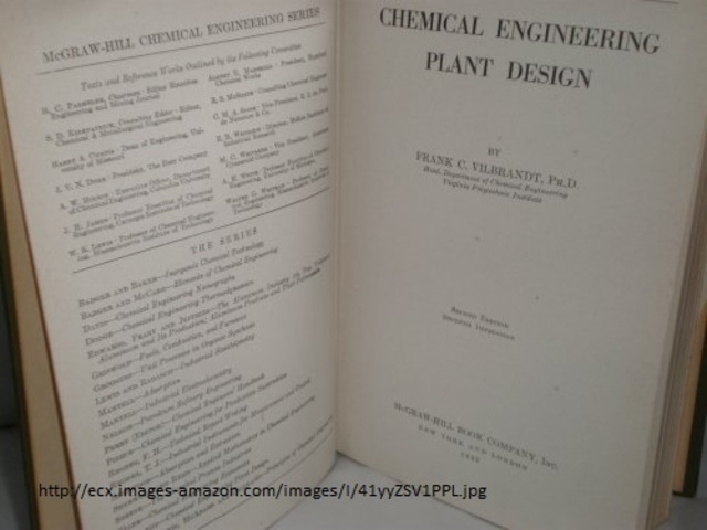 Publicación del libro ''Chemical Engineering Plant Design'' por Vilbrandt.
