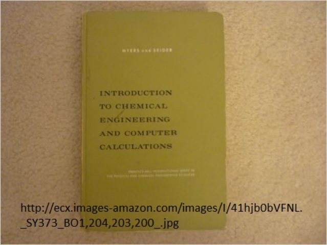 Publicación de ''Introduction to Chemical Engineering and Computer Calculations''