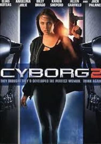 Angelina's professional movie career began in the film Cyborg 2.