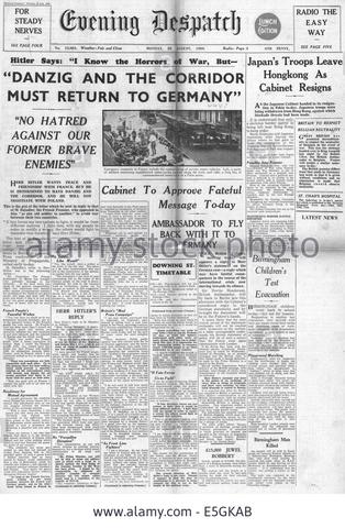 Hitler Demands Danzig