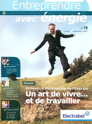 1ère parution pour Electrabel: Entreprendre avec Energie