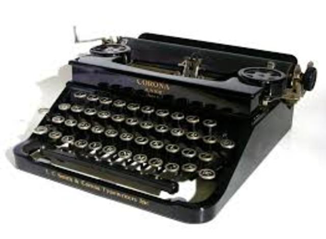 First Typewriter Patent