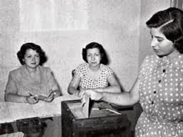 Mujer derecho a votar