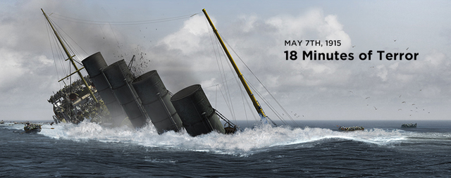 German U-Boats sink the RMS Lusitania