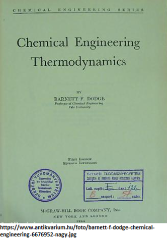 Chemical Engineering Thermodynamics