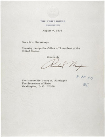 Nixon's Resignation