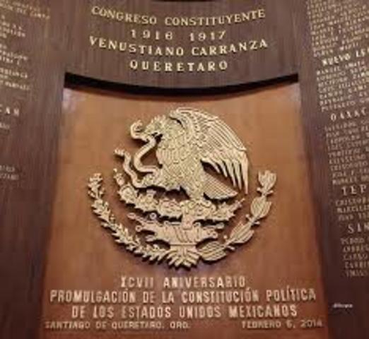 Se promulga la Constitución Mexicana