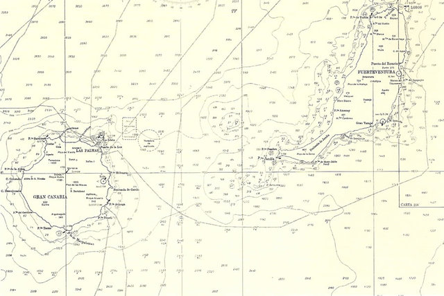 Maury, en la primera carta submarina del Atlántico, proporciona evidencias sobre la existencia de la dorsal mesoatlántica